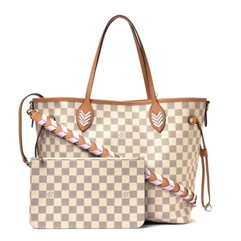 louis vuitton azur damier pink logo|louis vuitton damier neverfull.